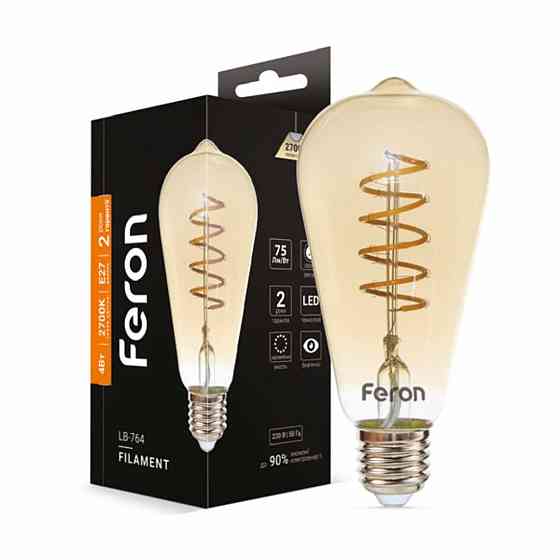 Світлодіодна лампа Feron Filament LB-764 4Вт E27 2700K Харків