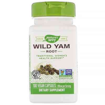Трави Nature's Way Корінь Дикого Ямсу, 850 мг, 100 веганських капсул (NWY-17870) Вінниця