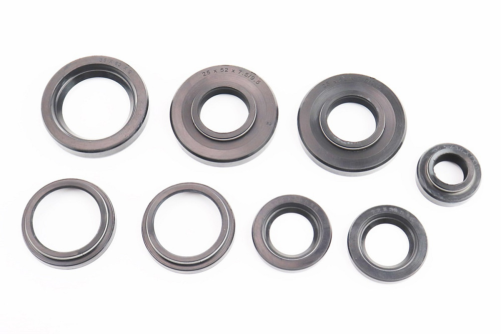 Сальники к-кт 8шт (16,5x30x7/10; 22x36,5x6-2шт; 25x52x7,5/9,5-2шт; 34x43,4x5/8-2шт; 36x52x9) Планета Київ - фото 1