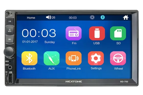 Автомагнітола MP5 2DIN Nextone ND-703 екран 7 BT/USB/MicroSD/ISO/доп. розєм /ПДУ Вінниця