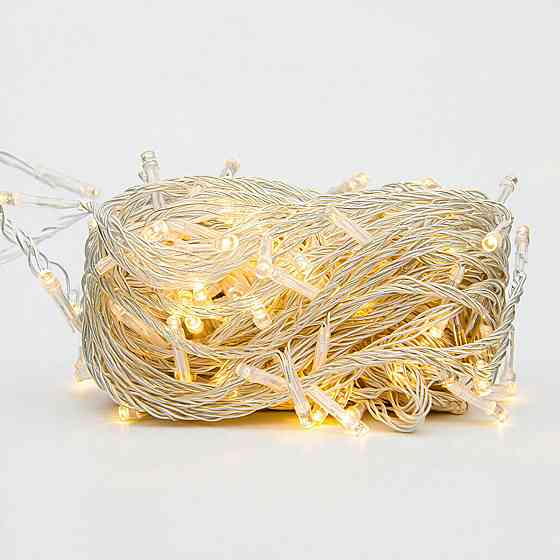 Garlando Новорічна гірлянда кімнатна нитка 14 м 160 LED кімнатна гірлянда білий провід Жовте св Коломия