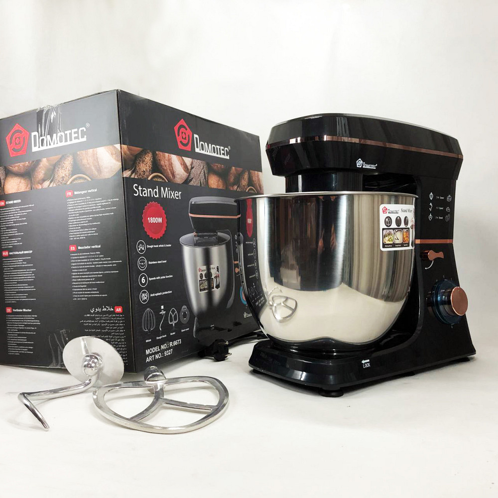 Миксер для взбивания кремов Domotec R 6673 12 л, Миксер с железной чашей, Тестомес с большой чашей PK-53 Львов - изображение 6