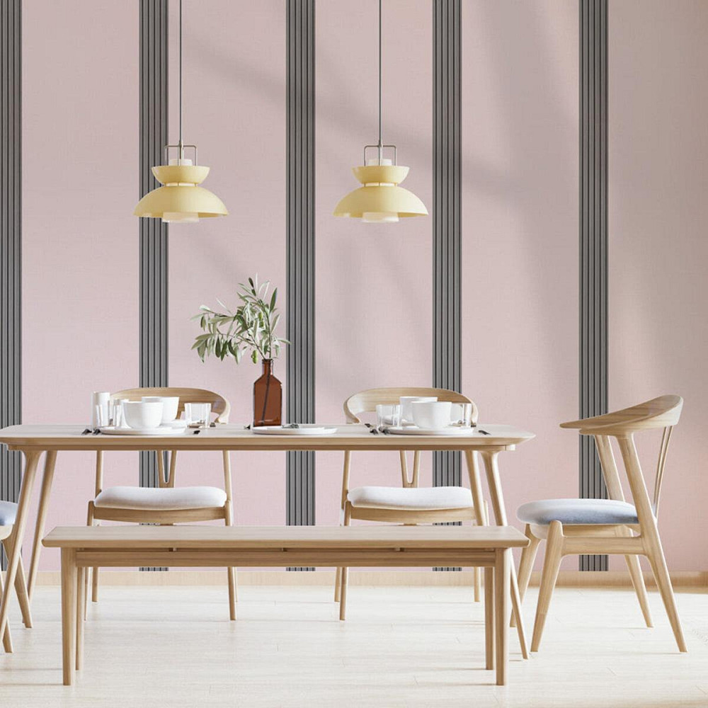 Самоклеючі шпалери 2800х500х1,5мм Рожевий з білим YM-04 (D) SW-00002024 Київ - фото 6