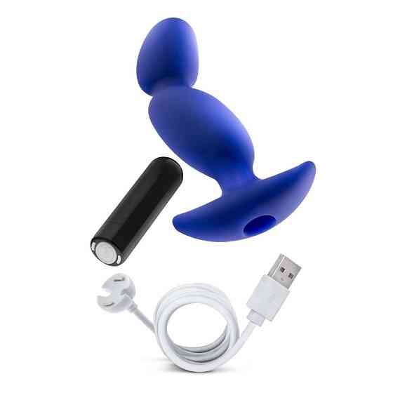 Стимулятор для простаты Blush Performance Plus со съемной вибропулей, синий Sex Aura Киев