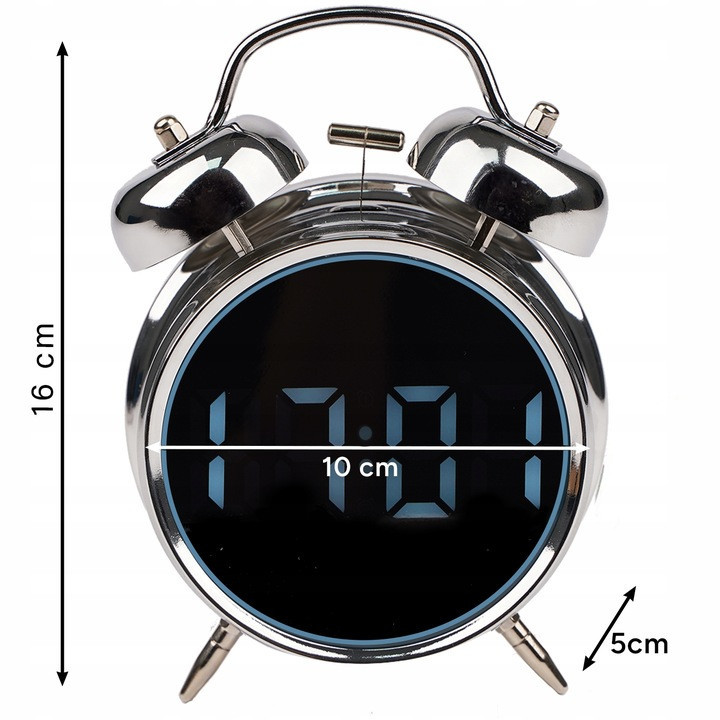 Цифровий годинник-будильник в ретро стилі з підставкою Izoxis (26337) Нововолинськ - фото 10