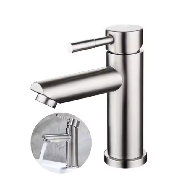 Змішувач для умивальника Armata SUS-001-A(N) з коротким виливом із нержавіючої сталі (без шлангів) (CH6 Чернівці - фото 7