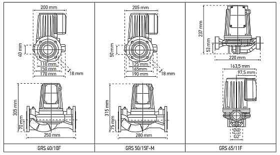 Насос циркуляційний фланцевий Koer GRS 40/10F, Н=10М, Q=18кбМ, P=550 Вт   ( KP2769 ) 35228 Харьков