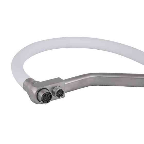 Змішувач для кухні Lidz Aria 020F3 з гнучким виливом та підключенням до фільтра LDARI020F3WNK39480 сатин/білий Київ