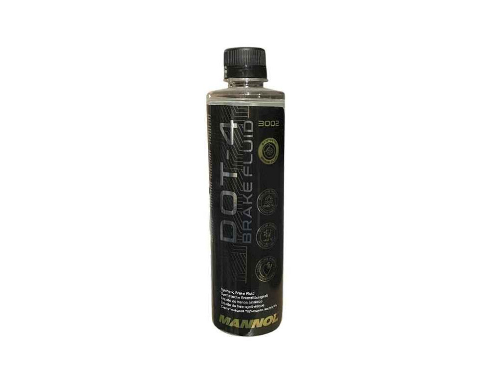 Гальмівна рідина DOT-4 BREKE FLUID 450мл ТМ MANNOL Київ - фото 1