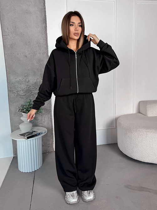 Жіночий теплий костюм з широкими штанами Одеса - фото 5