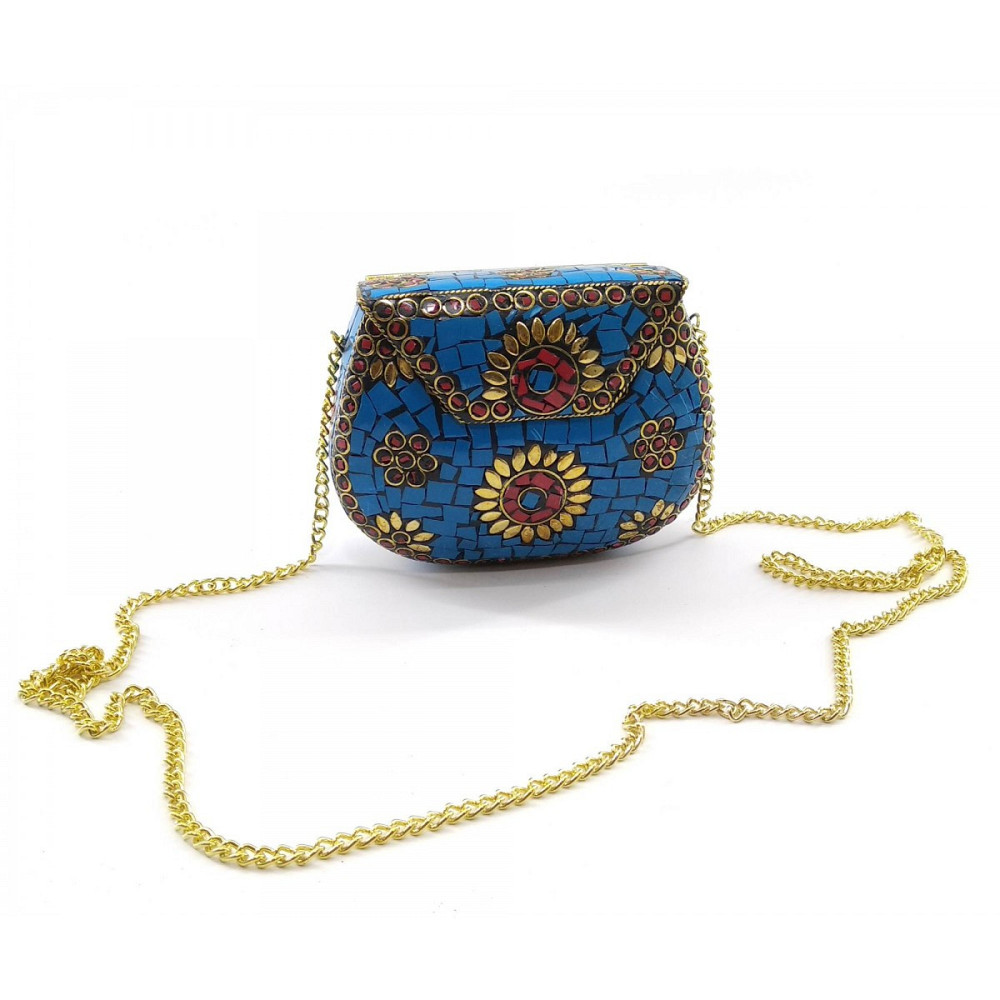 Клатч жіночий з металу з камінням Київ - фото 1