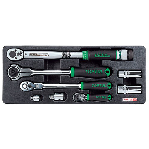 Набор трещеток в ложементе 8 ед. TOPTUL GCAT0803 Одесса - изображение 1