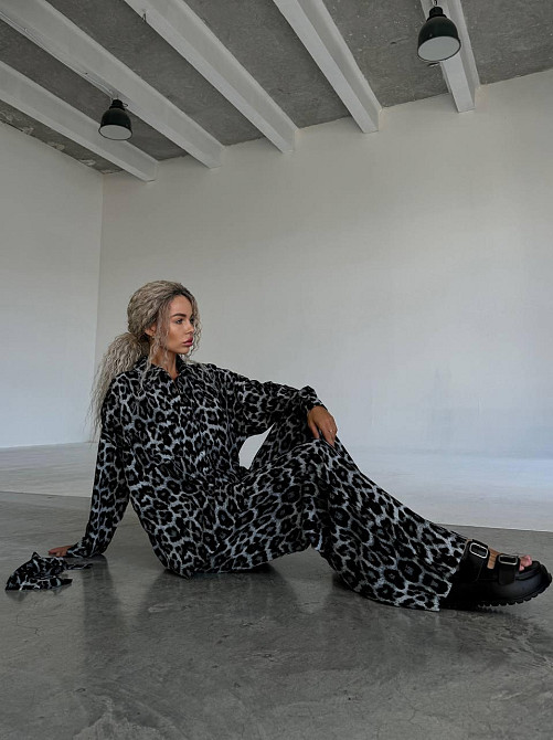 Женский стильный повседневный костюм натуральный штапель Одесса - изображение 4