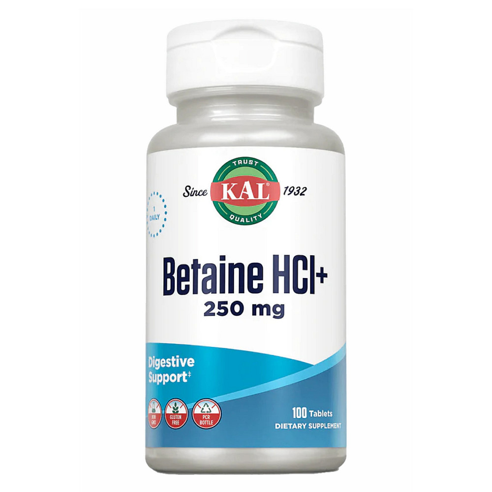 Betaine HCl Plus 250mg - 100 tabs Луцк - изображение 1