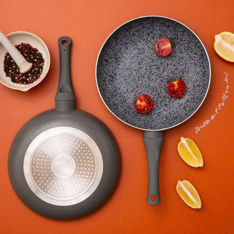 Антипригарная сковорода для овощей Well, Качественная алюминиевая антипригарная сковорода ZK-14 Львов - изображение 8