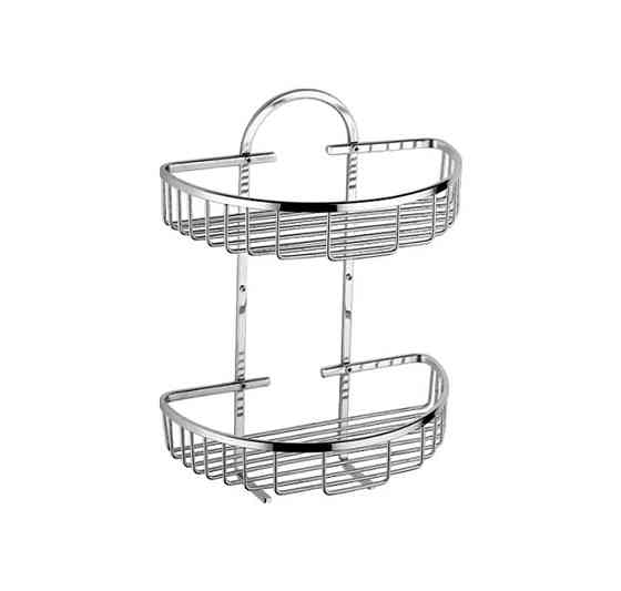 Полка 2-ярусная полукруглая (решетка) 26х15см LEDEME LM339-2 Харьков