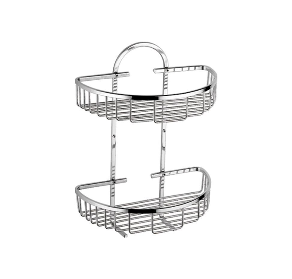 Полка 2-ярусная полукруглая (решетка) 26х15см LEDEME LM339-2 Харьков - изображение 1