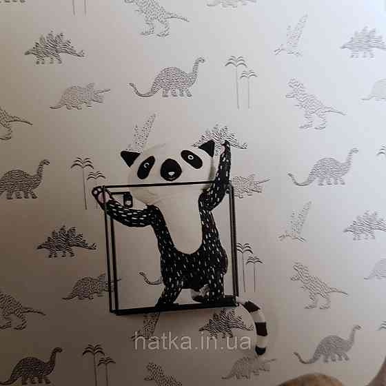 Шпалери флізелінові BN Doodleedo 0,53 х 10 м дитячі динозаври зелені на білому Київ