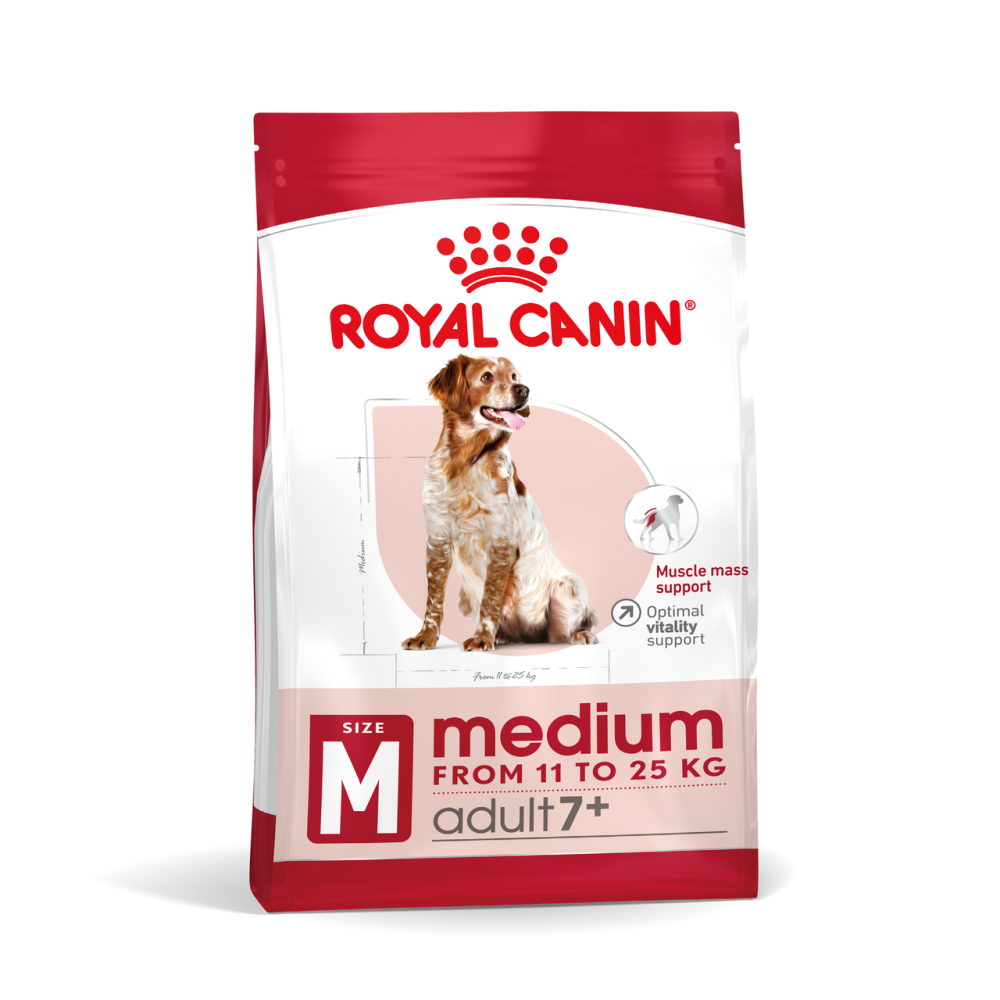 Корм для взрослых собак средних пород ROYAL CANIN MEDIUM ADULT 7+(от 7 лет) 4 кг Киев - изображение 1