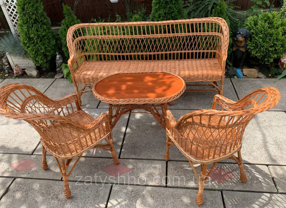 Садовый комплект плетеной мебели Киев - изображение 1