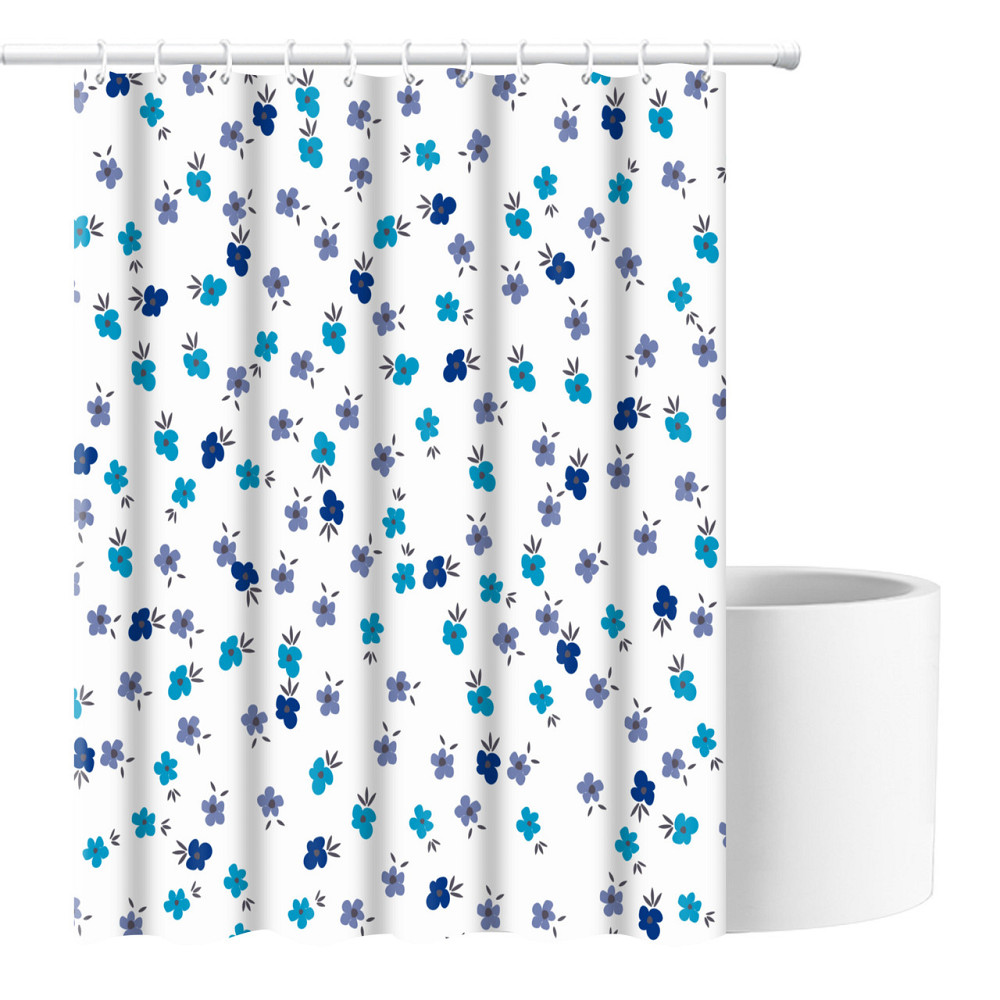 Шторка для ванны из полиэстера водонепроницаемая Bathlux 180x180 см с кольцами, занавеска для ванной комнаты Каменец-Подольский - изображение 3