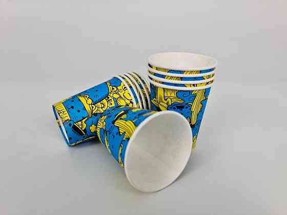 Паперові склянки кольорові 175 мл "Котики" Маестро (50 шт.) Харків