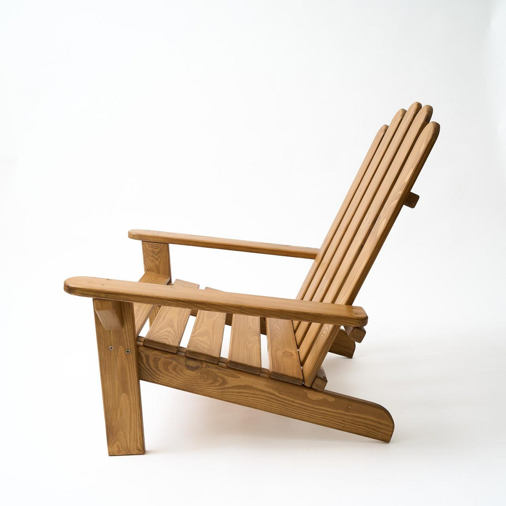 Кресло дачное деревянное складное шезлонг для зоны отдыха дома, дачи, сада, веранды из сосны, цвет дуб Каменец-Подольский - изображение 5