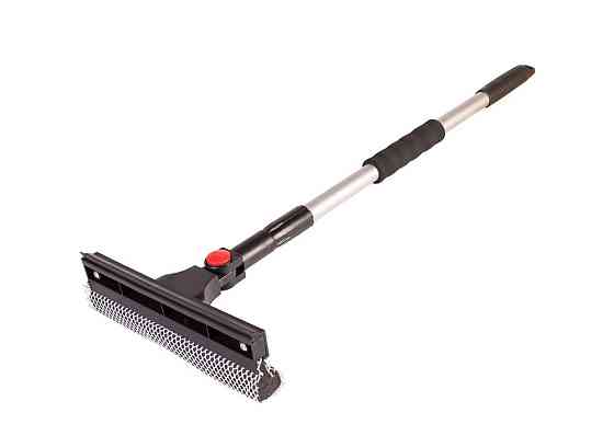 Водоотвод двухсторонний MASTERTOOL резина/поролон 250 мм 740-1070 мм с телескопической ручкой поворотный механ Ровно