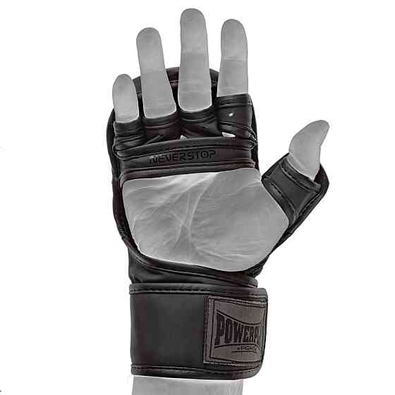 Рукавиці для MMA PowerPlay PP_3033 Ultra Matt Чорні L Каменское
