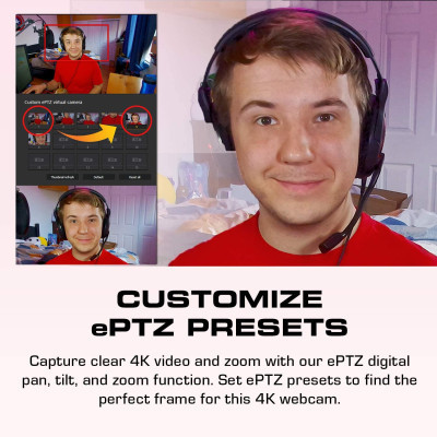 Веб-камера AVerMedia Live Streamer CAM PW513 4K Black (61PW513000AC) Винница - изображение 7