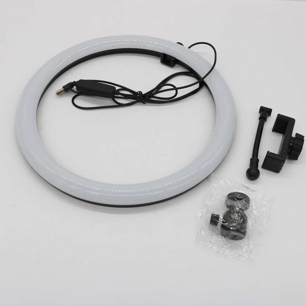 Кольцевая лампа RGB 30 см, от USB, MJ300 + Подарок Штатив 0,66-2 м / LED лампа для блогера Киев - изображение 8