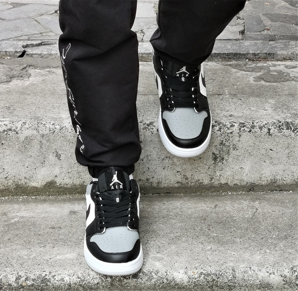 Кроссовки Nike Jordan Белые Мужские Джорданы Черные Серые Найк (размеры: 41,42,43,44) Видео Обзор Днепр - изображение 3