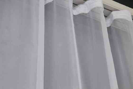 Тюль VR-Textil 754т Омбре шифон Оранжевый с белым 300х270 см (42-0175) Киев