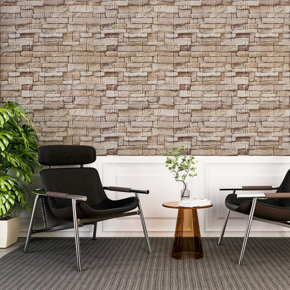 Самоклеюча 3D панель 700х770х3мм Катиринославська цегла (344-3) SW-00001383 Київ - фото 4