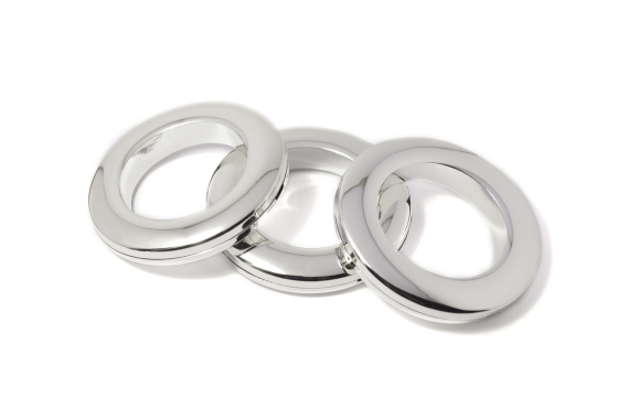 Универсальные люверсы для штор 35 мм (1шт) хром Бровары