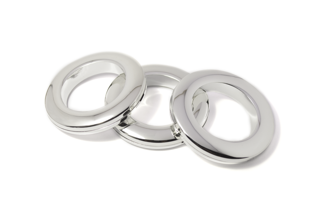 Универсальные люверсы для штор 35 мм (1шт) хром Бровары - изображение 1