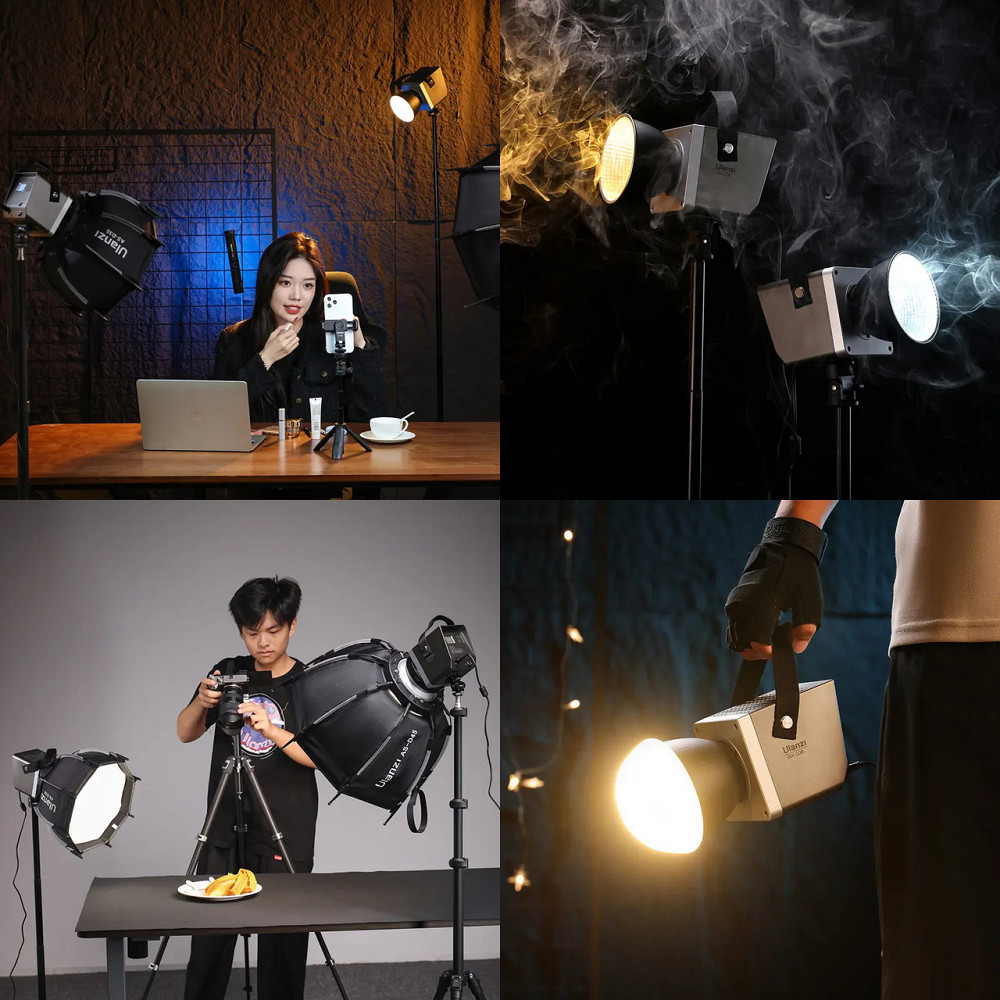 Постійне світло міні 60Вт CRI 95+ 2700-6500К Bi-Color COB Mini Bowens Ulanzi LT005 Київ - фото 4