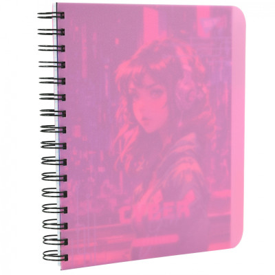 Блокнот Yes А4 Cyber girl 144 листа пластиковая обложка (681964) Винница - изображение 3