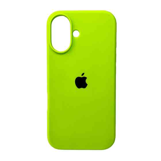 Чохол Silicone для iPhone 16, Зелений Київ