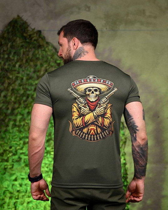 Тактическая потоотводящая футболка Mexico oliva ПП7706 Одесса - изображение 6