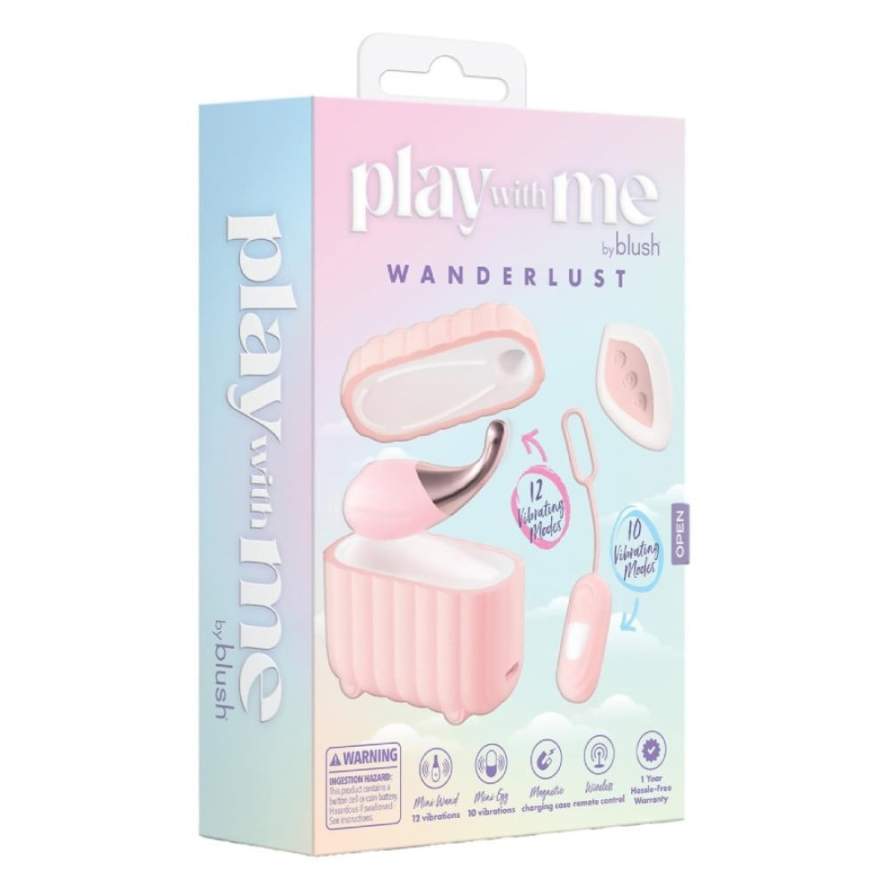 Набор вибраторов Blush Play With Me с пуьтом и кейсом, розовый, 2 шт Sex Aura Киев - изображение 6