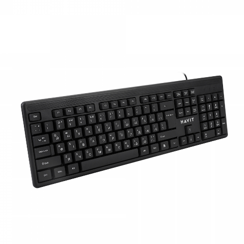 Клавіатура Havit HV-KB2001 дротова USB чорний Житомир - изображение 5