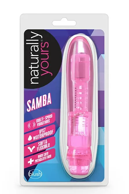 Вибратор гелевый Blush Naturally Yours Samba Pink Sex Aura Киев - изображение 3