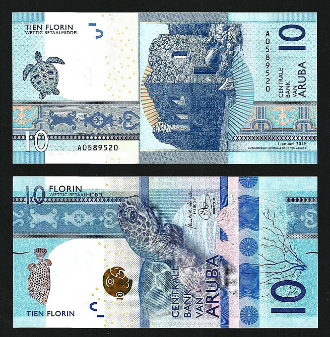 Аруба / Aruba 10 florin 2019 Pick 21 UNC Полтава - фото 1