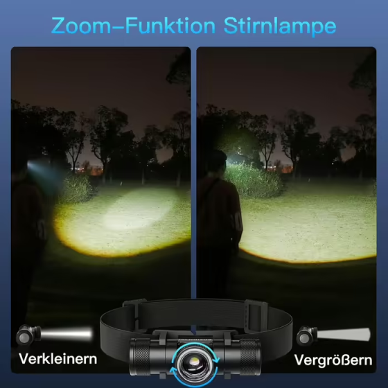 Налобний ліхтар Sofirn HS11 Zoom (біле світло) 630 лм з акумулятором Sofirn 3000mAh Вінниця