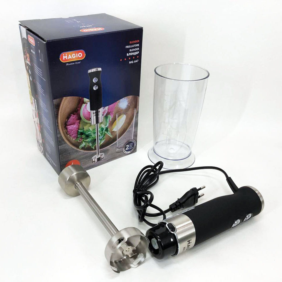 Кухонний блендер з терками, Електричний блендер для збивання нержавіюча сталь EQ-95 Львів - фото 13