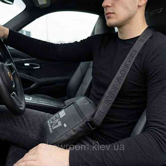 Чоловіча брендова сумка на плече Armani (9507) Київ