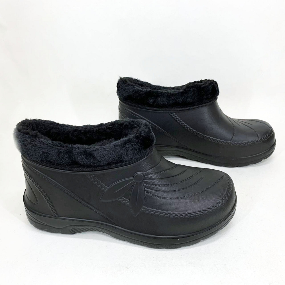 Женские галоши пена 41р, Утепленные мехом бурки, Женские дутики на затяжке суконные бабуши WC-19 Львов - изображение 14