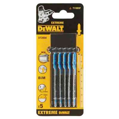 Полотно DeWALT для сабельных пил, по металлу, фигурный, L=82, WL=55, 1.5 мм, 5 шт (DT2054) Винница