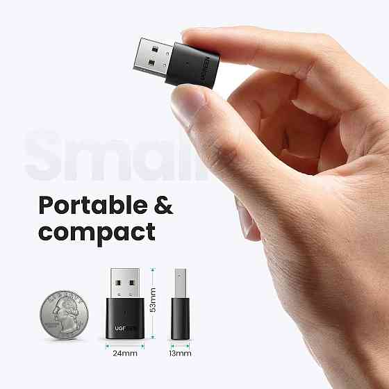 Адаптер UGREEN CM390 USB Bluetooth 5.0 Adapter (UGR-80889) Київ